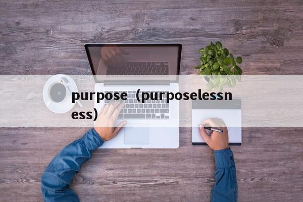 purpose（purposelessness）