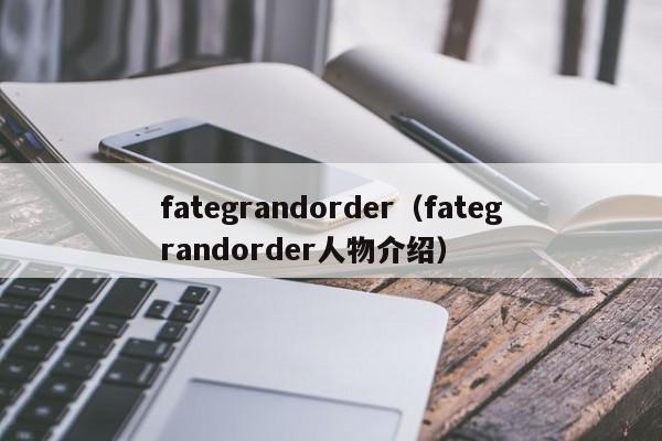 fategrandorder（fategrandorder人物介绍）